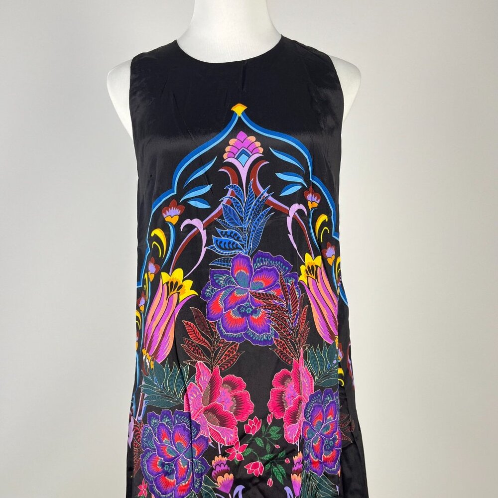 $445 NWT JOHNNY WAS Jade Tatianna Silk Blend Floral Maxi Slip Dress Sz XS - Picture 4 of 13